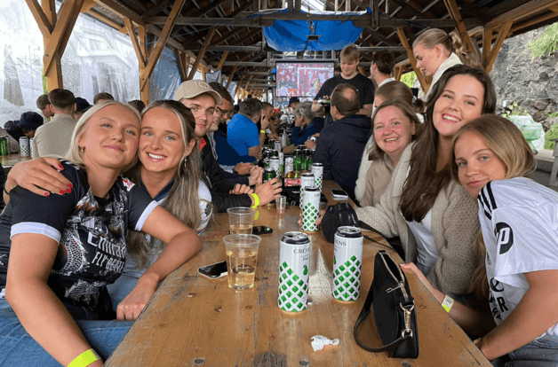 VM-fest — Norge vs. Frankrike